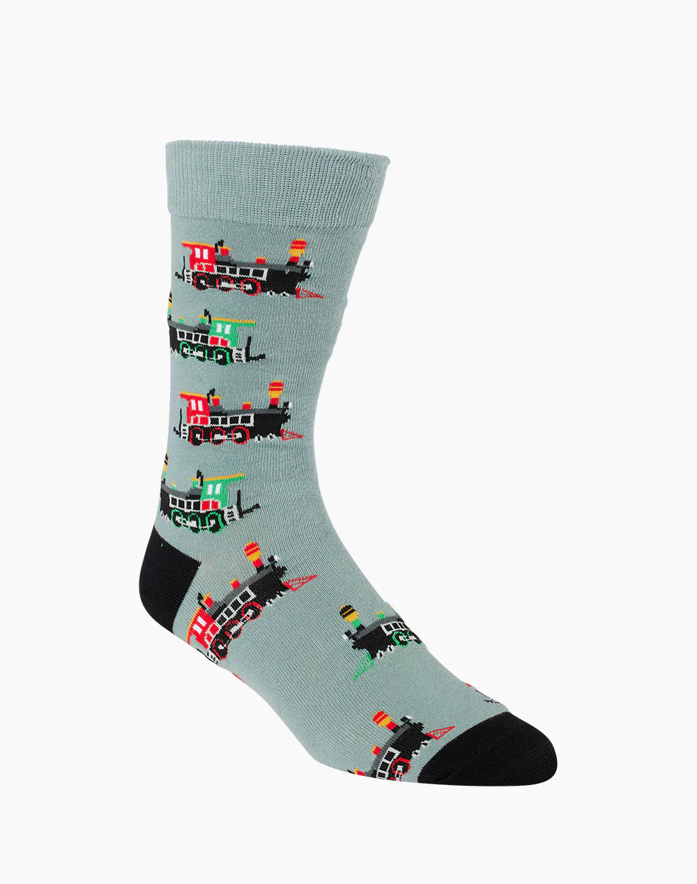 Steam Train Men's Bamboo Crew Socks - The Sockery