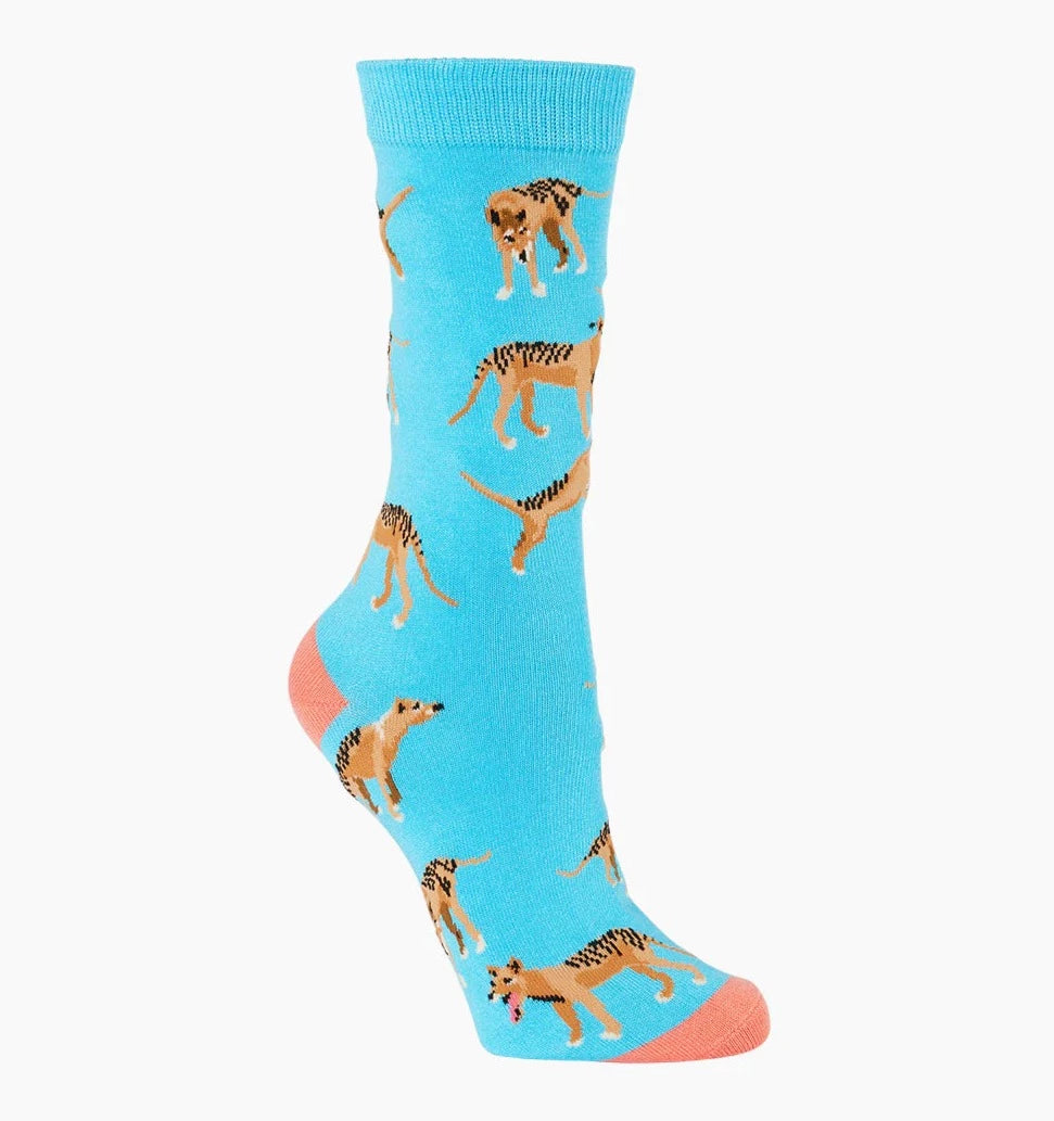 Tassie Tiger Women's Bamboo Crew Socks - The Sockery