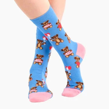Teddy Bears Women's Bamboo Crew Socks