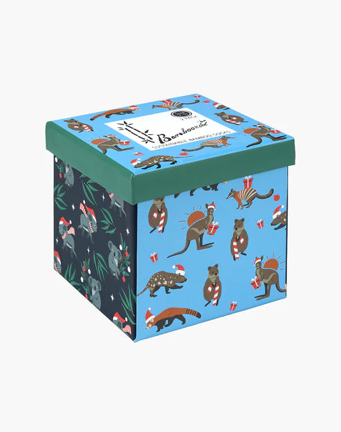 Aussie Chrissy Men's Crew Socks - Gift Box 2 Pack