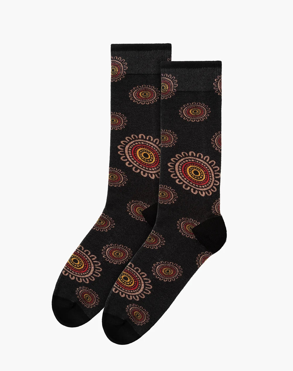 Native Australian Campfire Men's Printed Bamboo Socks