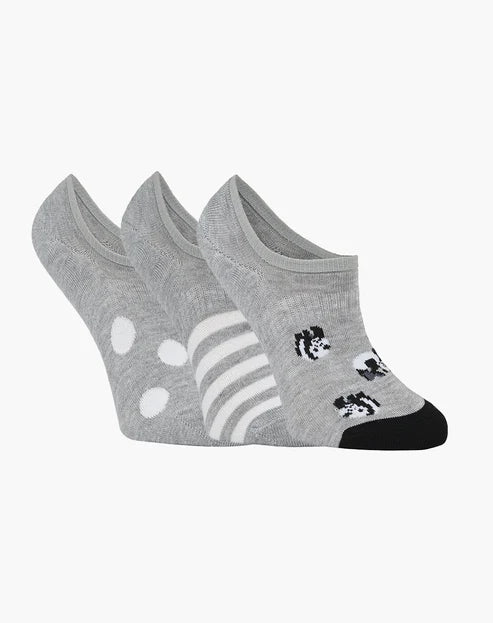 Panda Women's No Show Bamboo Socks - 3 Pack i The Sockery