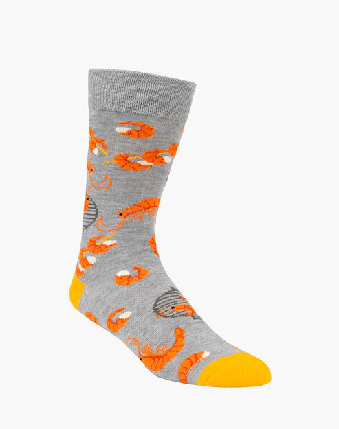 Shrimp on the Barbie Men's Bamboo Socks - The Sockery