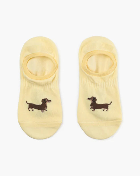 Dash Pups Women's No Show Bamboo Socks - 2 Pack