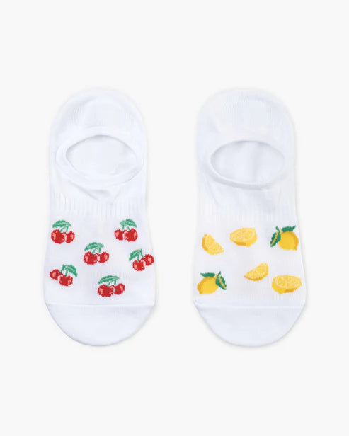 Summer Fruits Women's No Show Bamboo Socks - 2 Pack