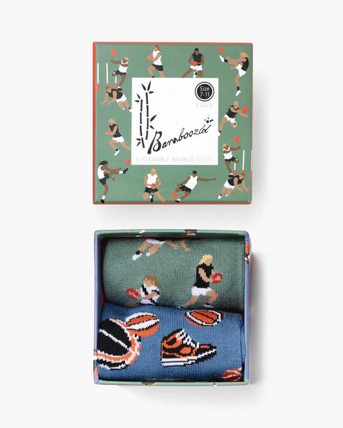 Ball Sports Men's Crew Socks - Gift Box 2 Pack