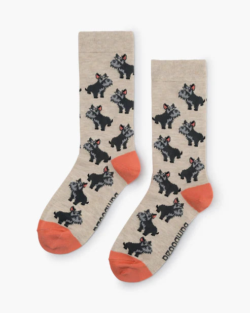 Scottie Dogs Women's Bamboo Crew Socks