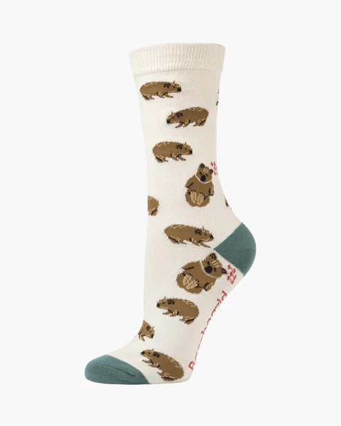 Chrissy Koala & Wombat Women's Crew Socks - Boxed Gift Set 2 Pack