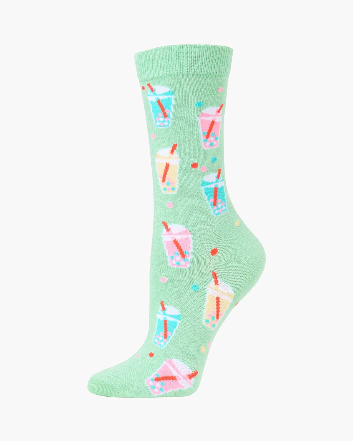 Bubble Tea Women's Bamboo Crew Socks
