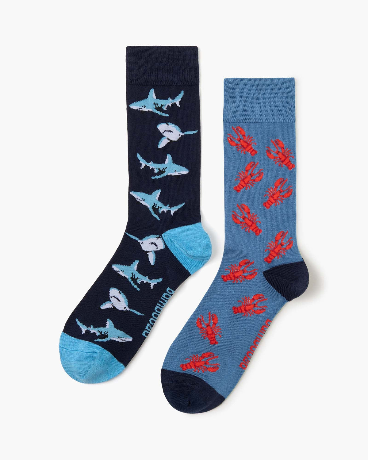 Claws and Jaws Men's Crew Socks - Gift Box 2 Pack