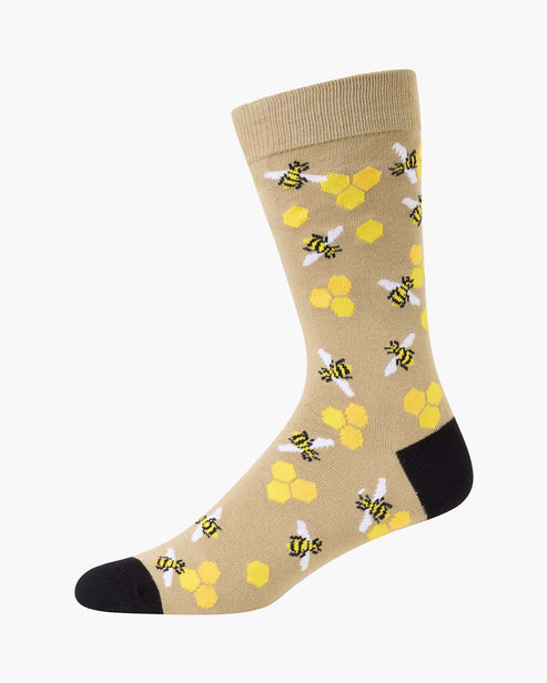 Golden Hive Mens Crew Sock
