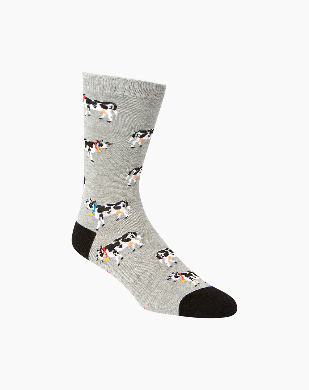 Daisy Cow Men's Bamboo Crew Socks - The Sockery