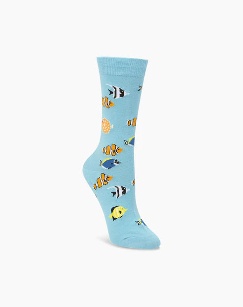 Aquarium Women's Bamboo Crew Socks - The Sockery