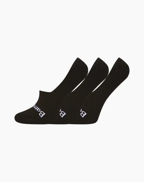 Black Women's No Show Bamboo Socks - 3 Pack - The Sockery