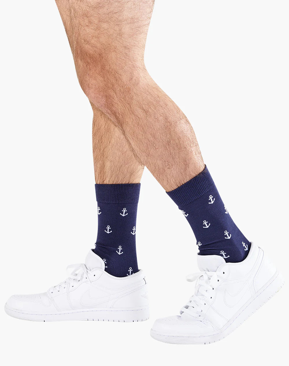 Anchors Men's Bamboo Crew Socks - The Sockery