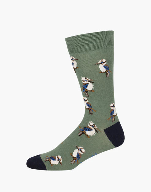 Kookaburra Men's Bamboo Crew Socks - The Sockery