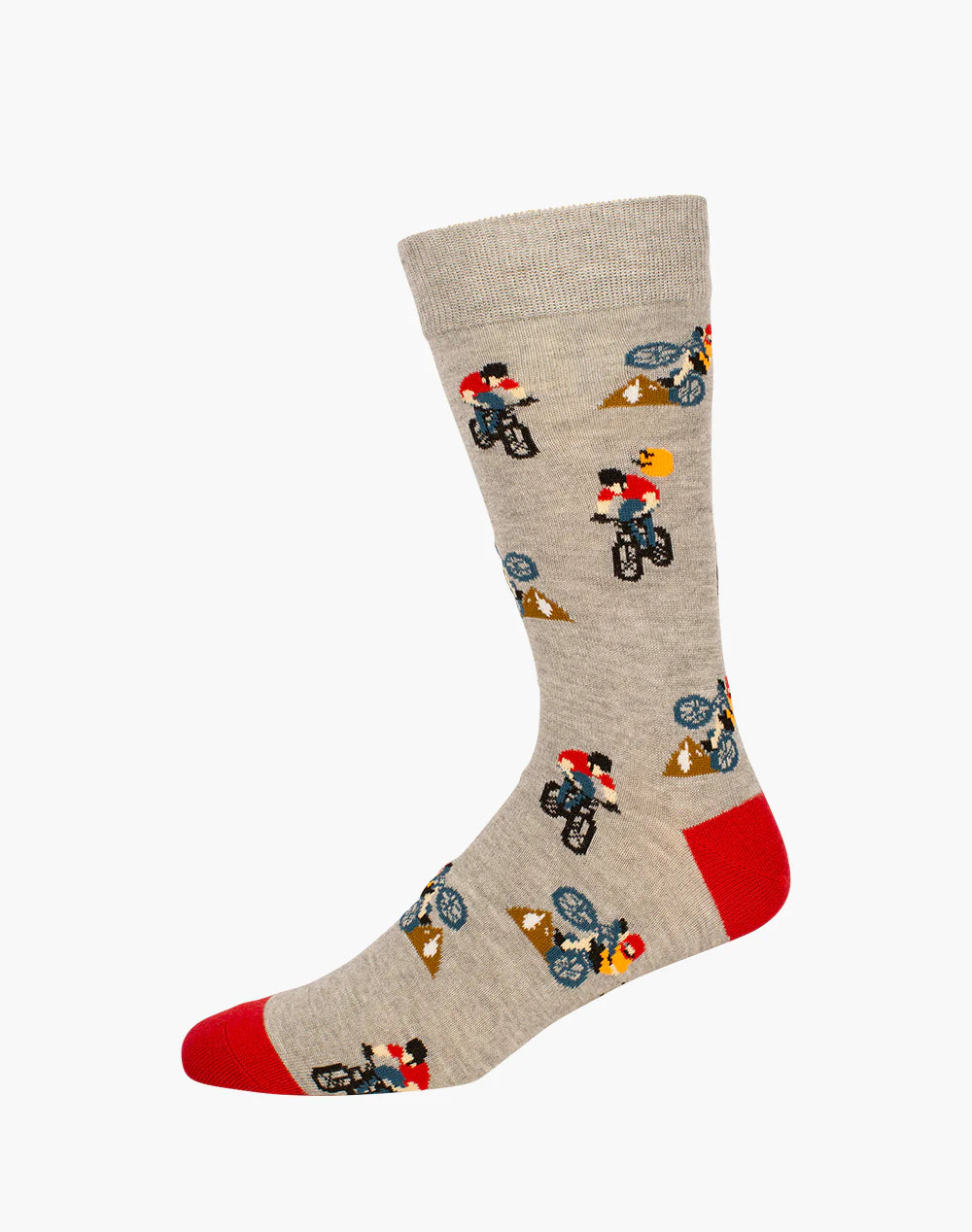 Mountain Bike Men's Bamboo Crew Socks - The Sockery