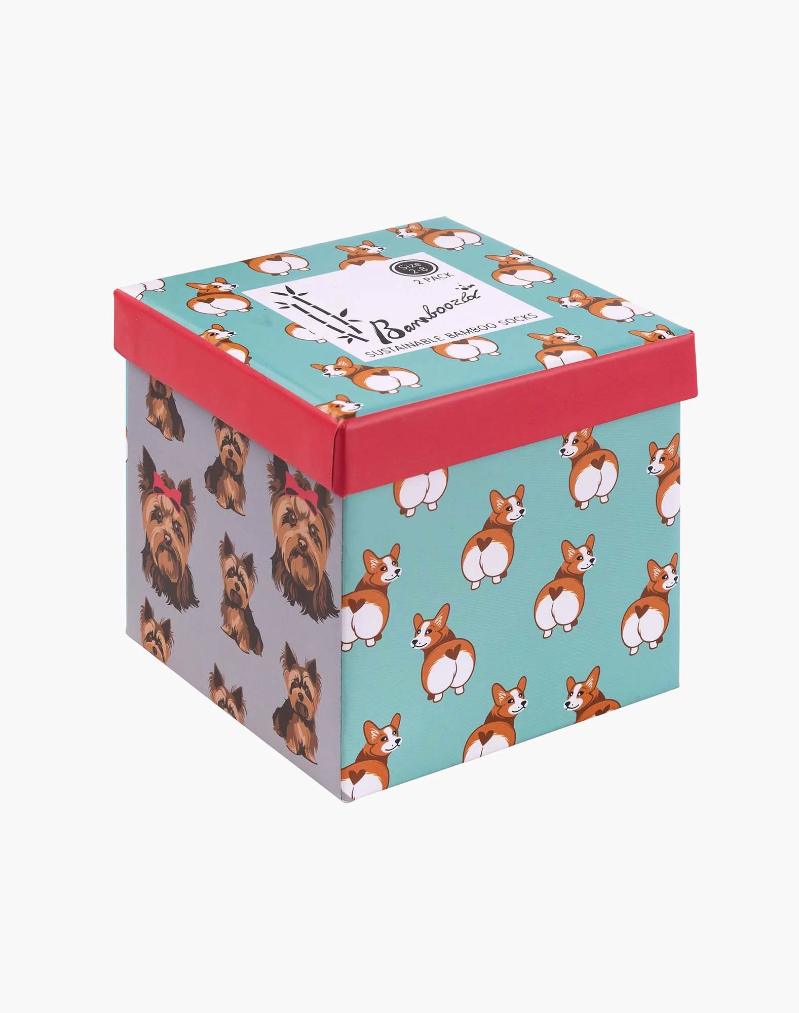 Pooches Women's Crew Socks - Boxed Gift Set 2 Pack - The Sockery