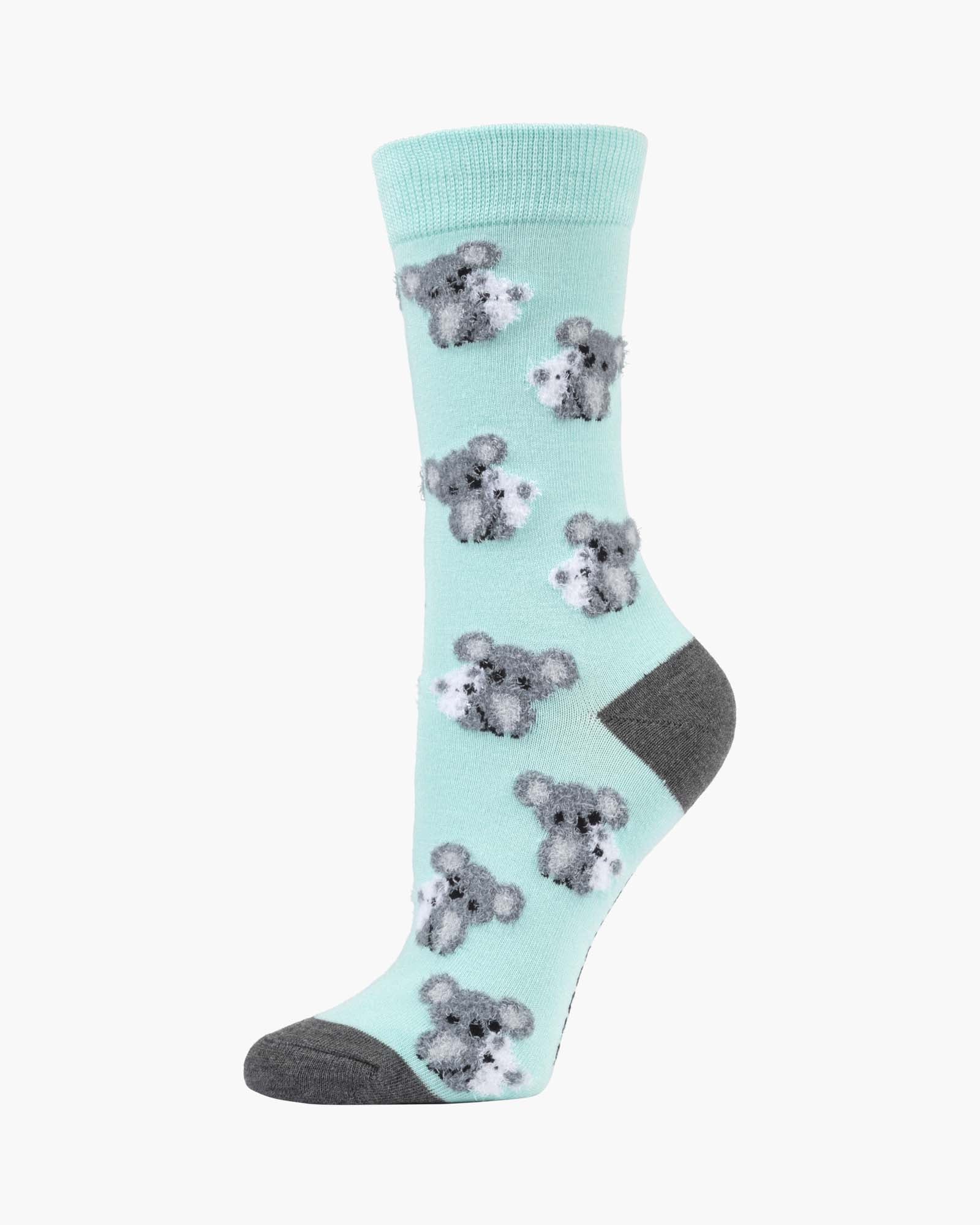 Fluffy Koala and Joey Women's Bamboo Crew Socks