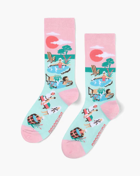 Hot Springs Women's Bamboo Crew Socks