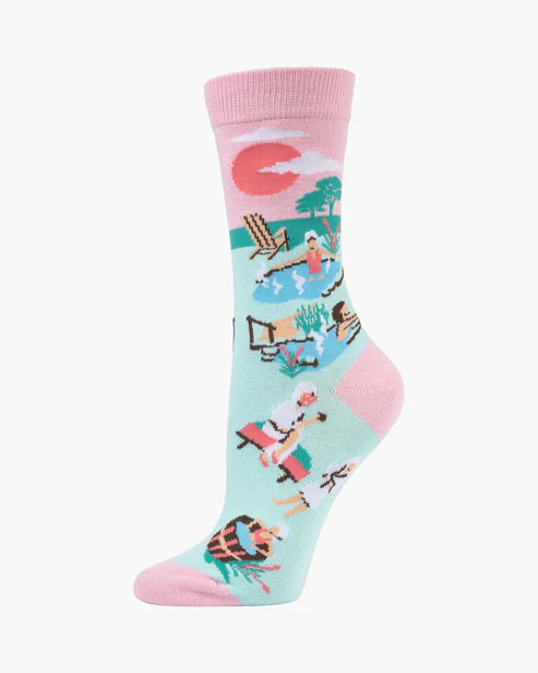 Hot Springs Women's Bamboo Crew Socks