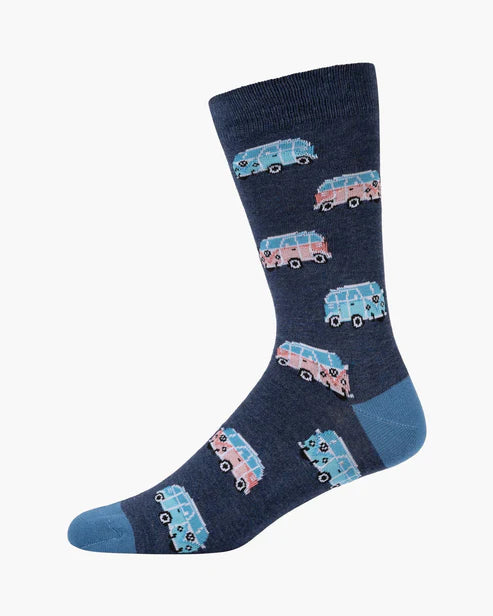 Retro Baby Men's Bamboo Crew Socks