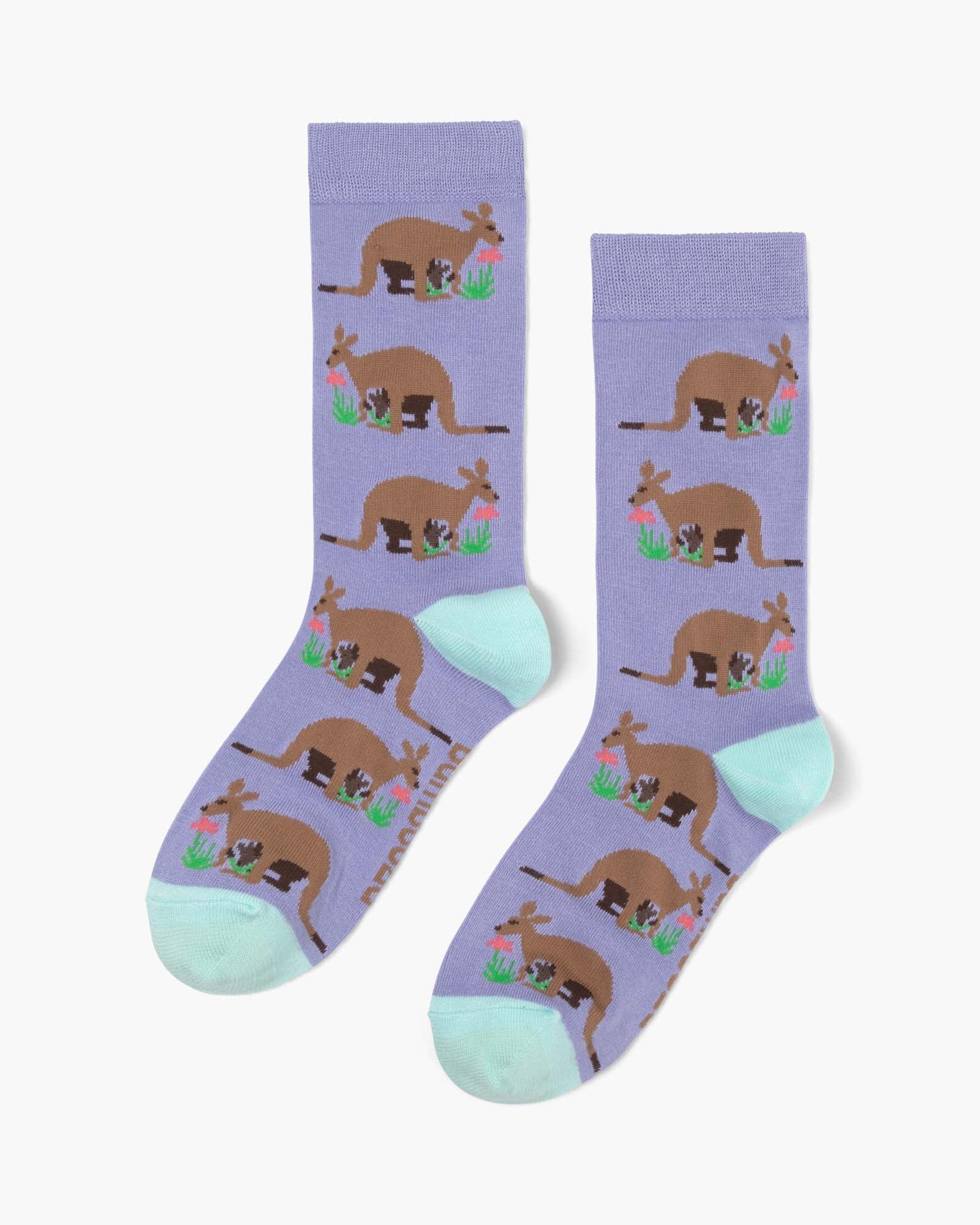 Roo & Mini Women's Bamboo Crew Socks