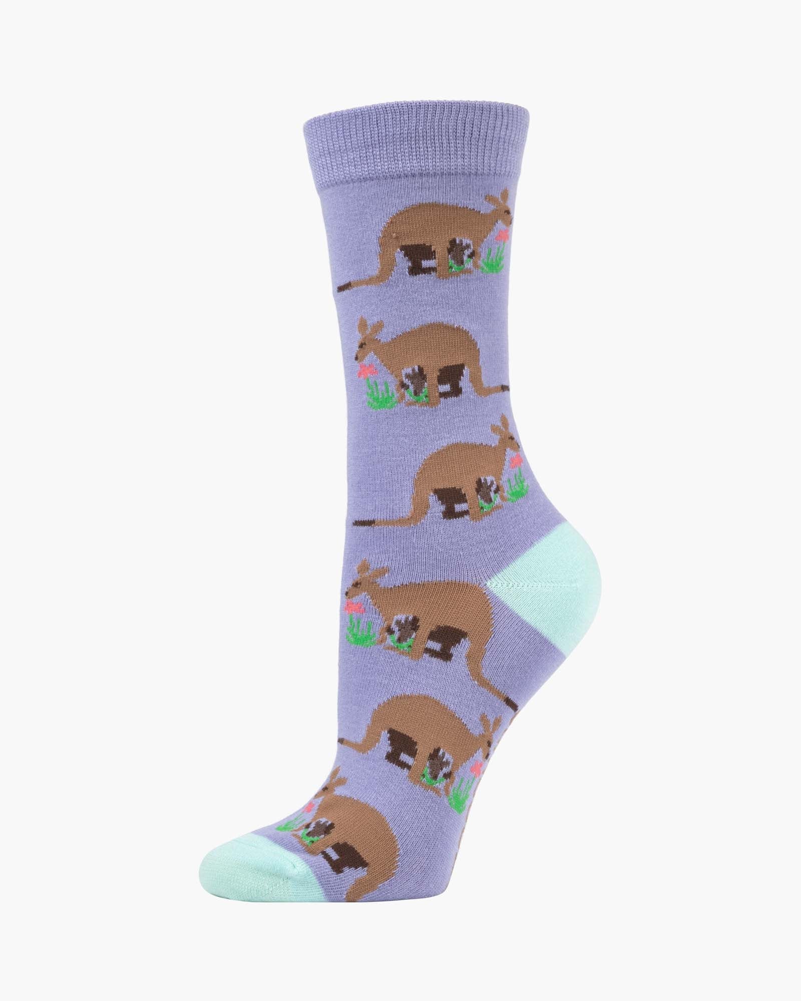 Roo & Mini Women's Bamboo Crew Socks