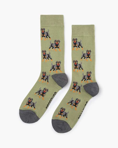 Rottweiler Men's Bamboo Socks
