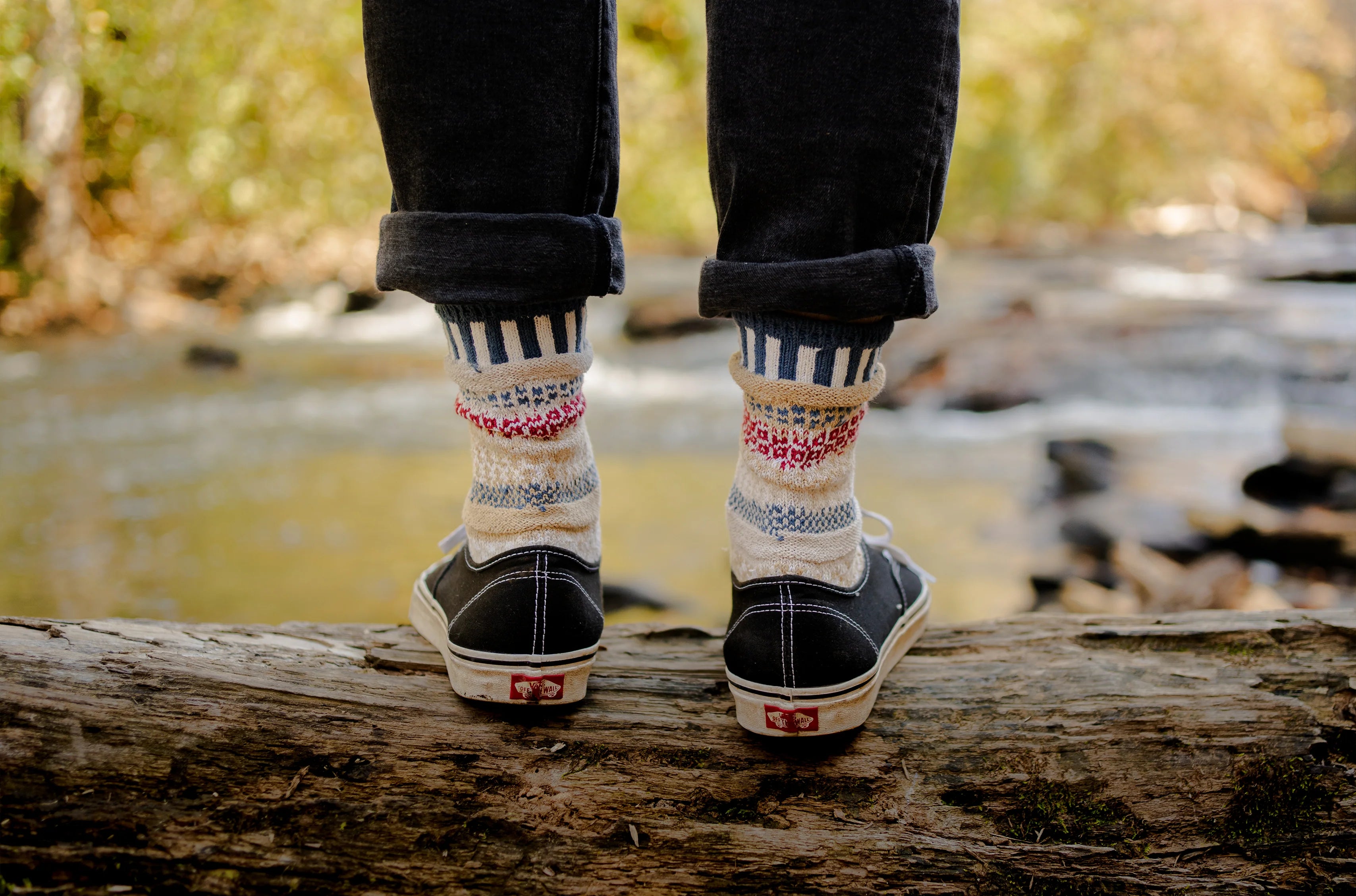 Bateau Mouche Recycled Cotton Crew Socks - The Sockery