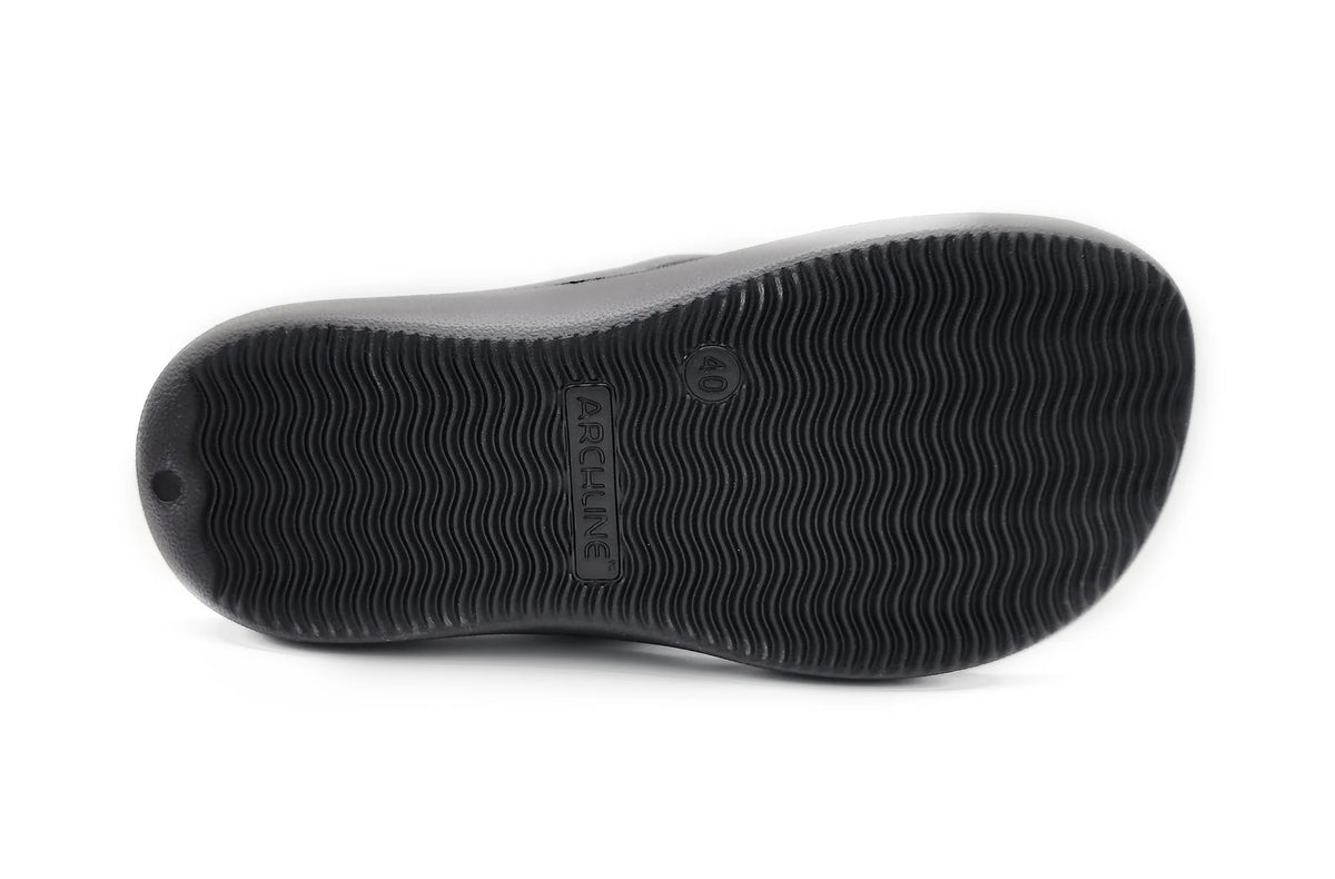 Archline Rebound Orthotic Thongs – Black