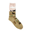 Sock with cat design on a white background
