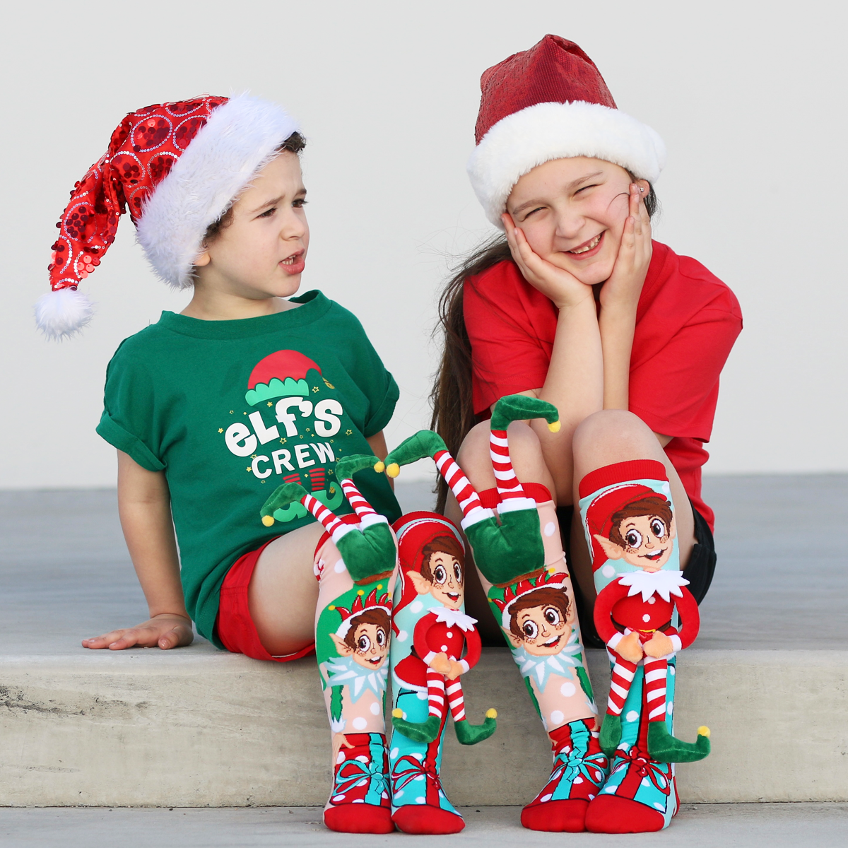 Madmia Elf Knee High Christmas Socks