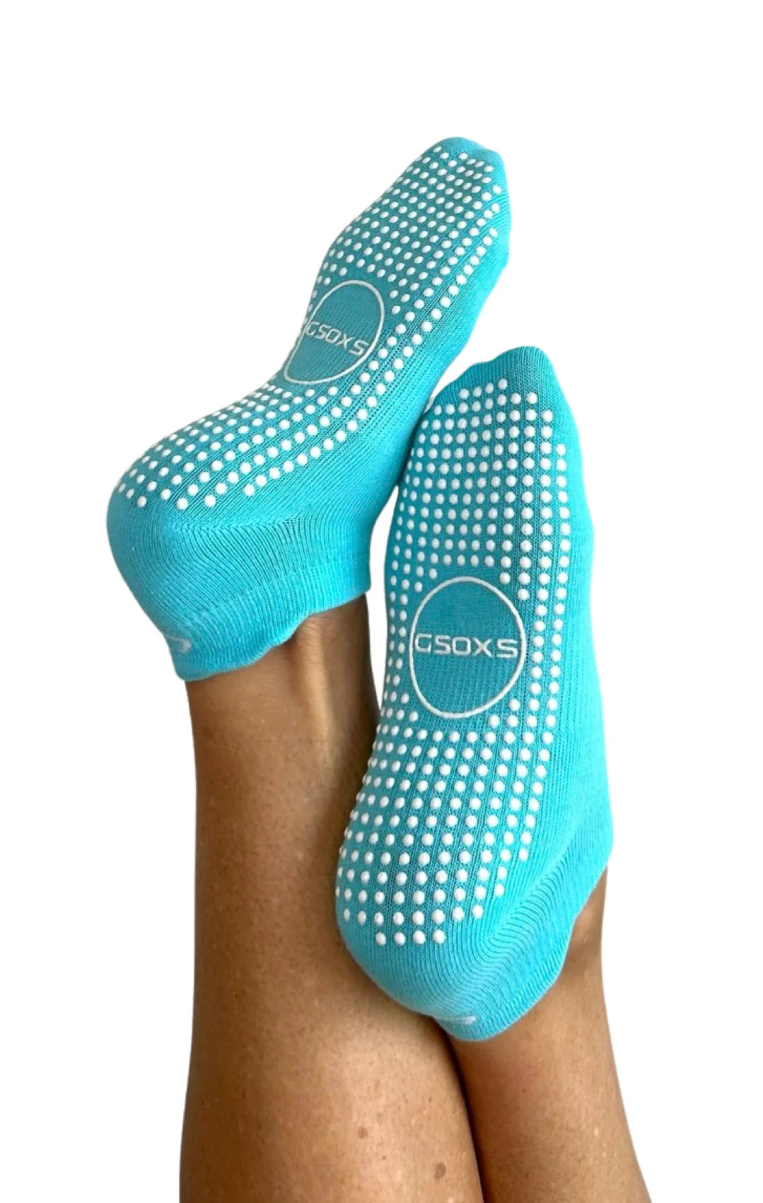 Ankle Grip Socks in Baby Blue - The Sockery