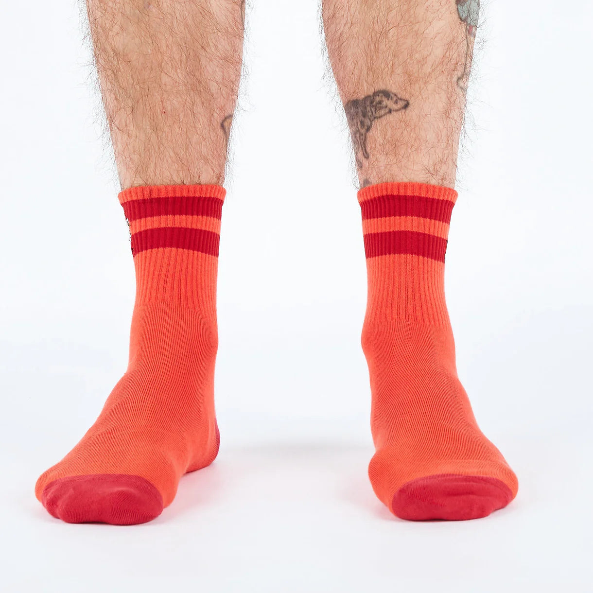 Rad Chicken Embroidered Quarter Socks - The Sockery