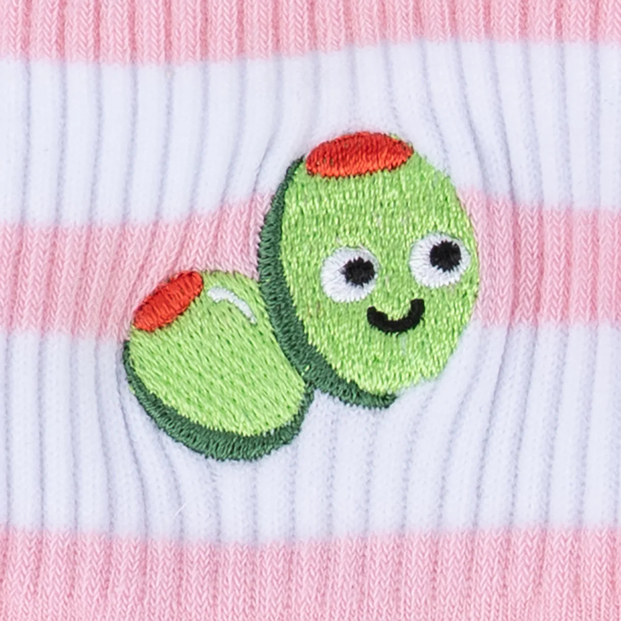 Olive You! Embroidered Quarter Socks 🫒