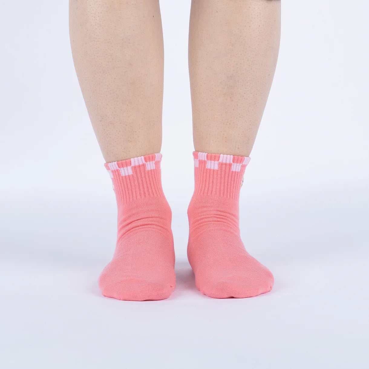 Eye Feel Seen Embroidered Quarter Socks - The Sockery