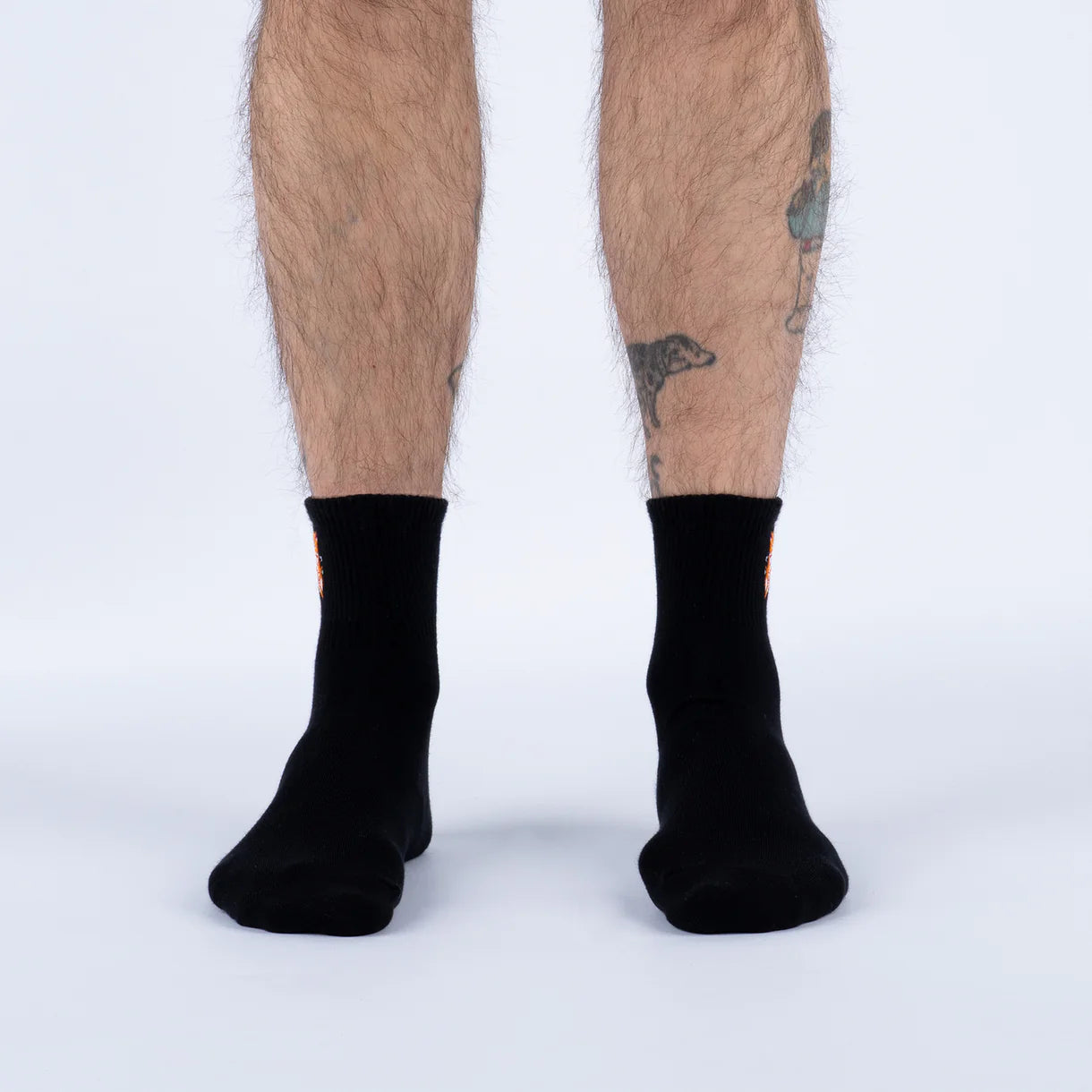 Space Cats Embroidered Quarter Socks - The Sockery