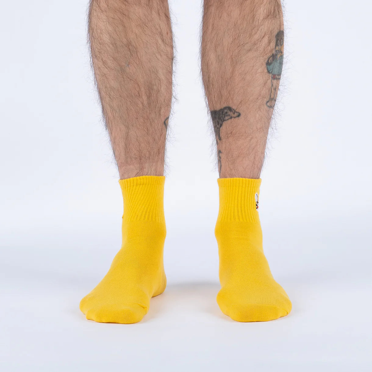 Bee Mine Embroidered Quarter Socks - The Sockery