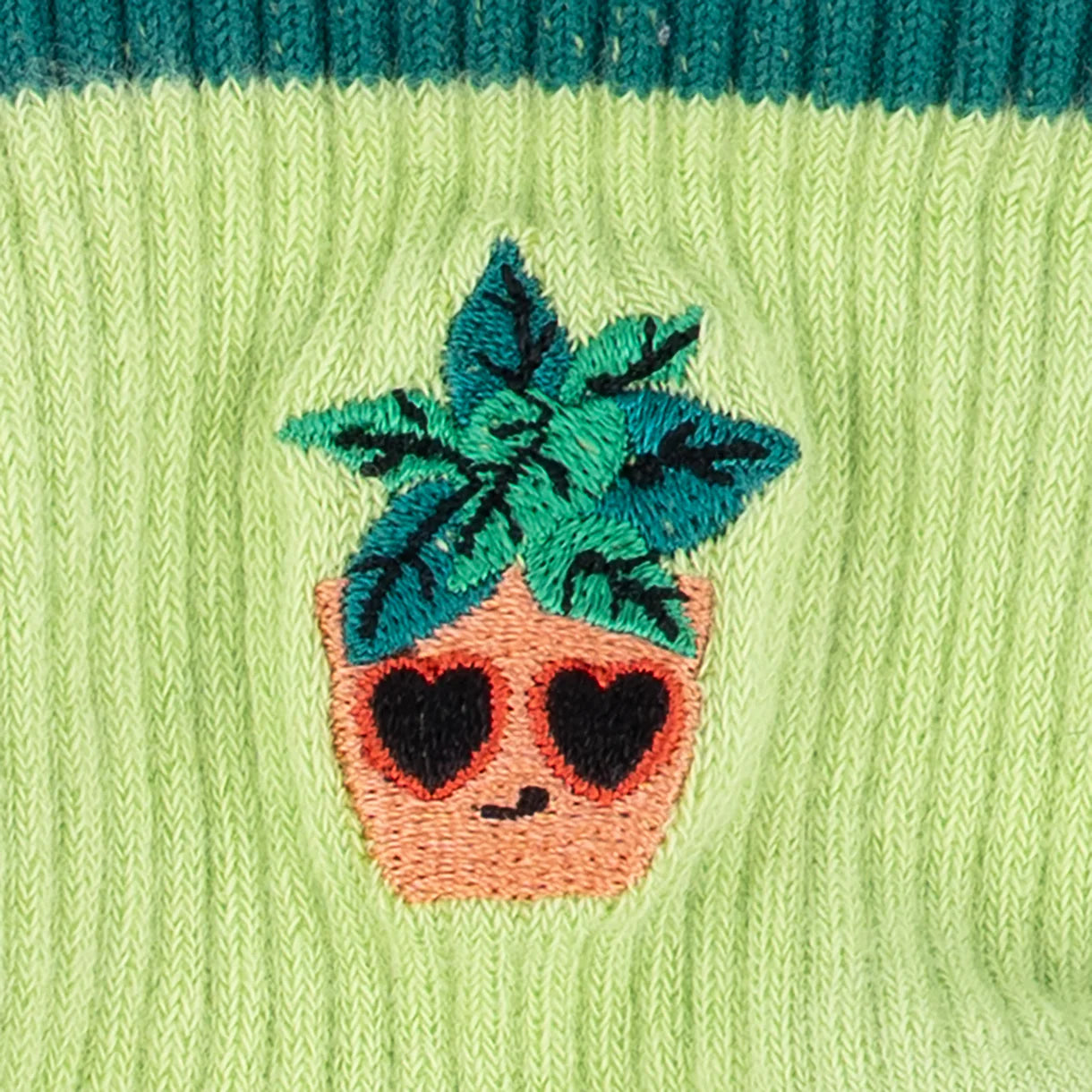 Plant Lover Embroidered Quarter Socks 🌿