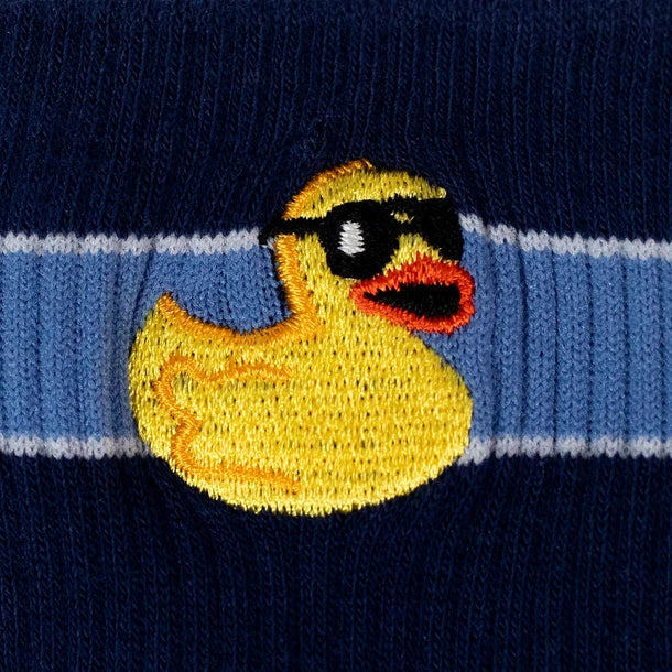 What The Duck Embroidered Quarter Socks 🐤