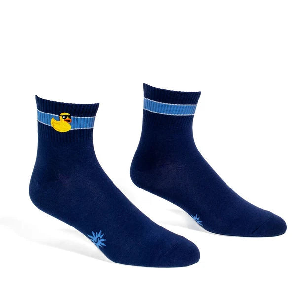 What The Duck Embroidered Quarter Socks 🐤