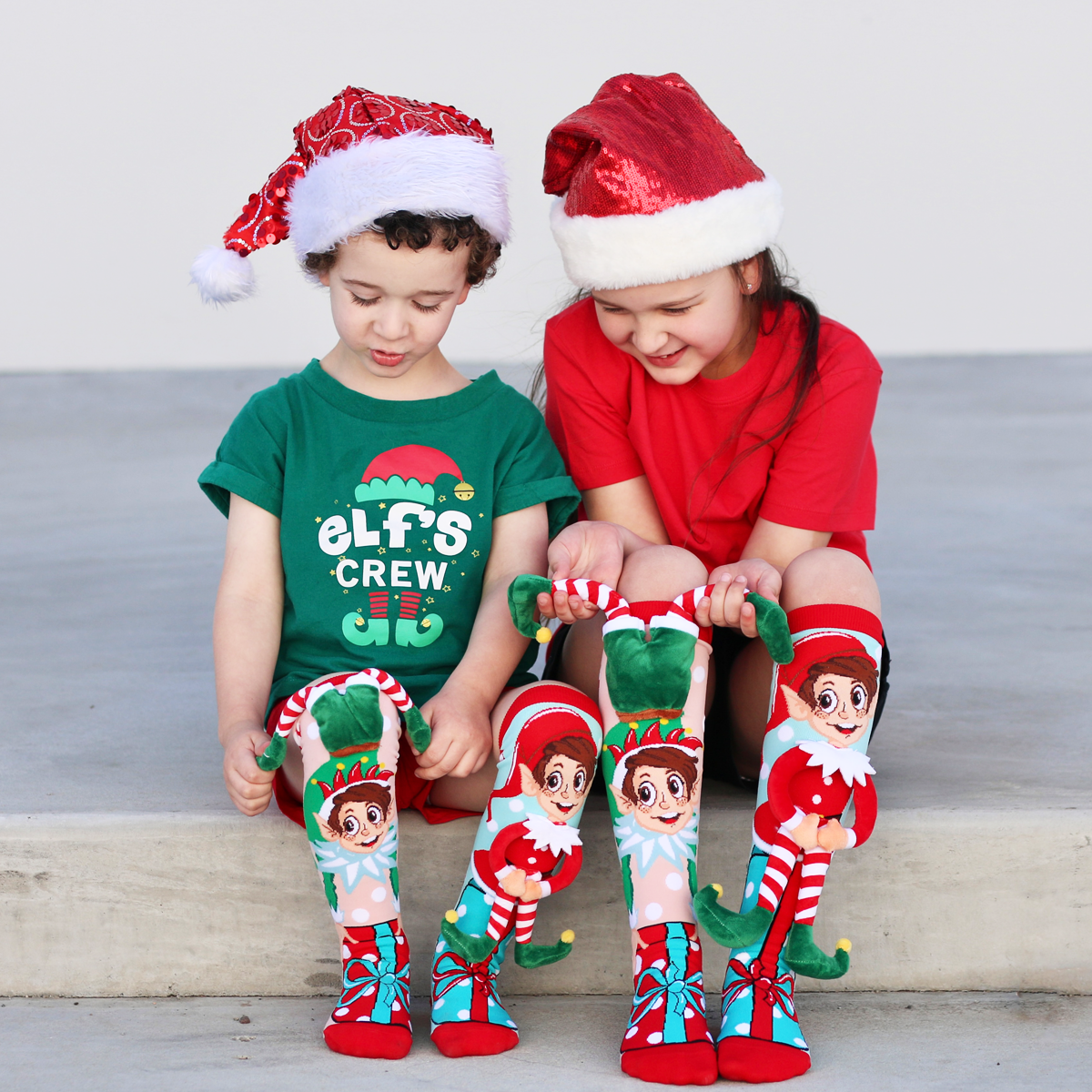 Madmia Elf Knee High Christmas Socks