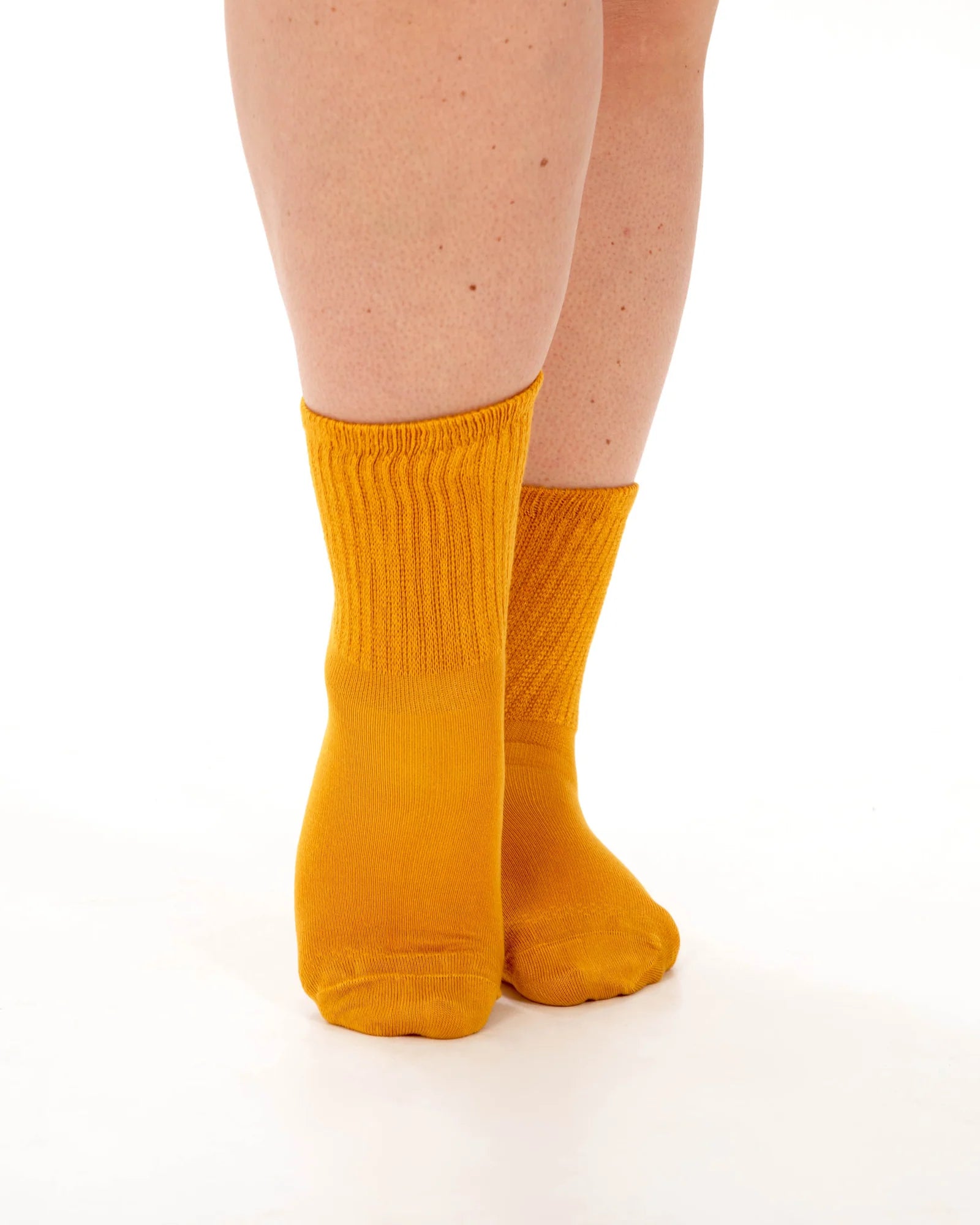 Extra Wide Bamboo Super Soft Socks - Mustard