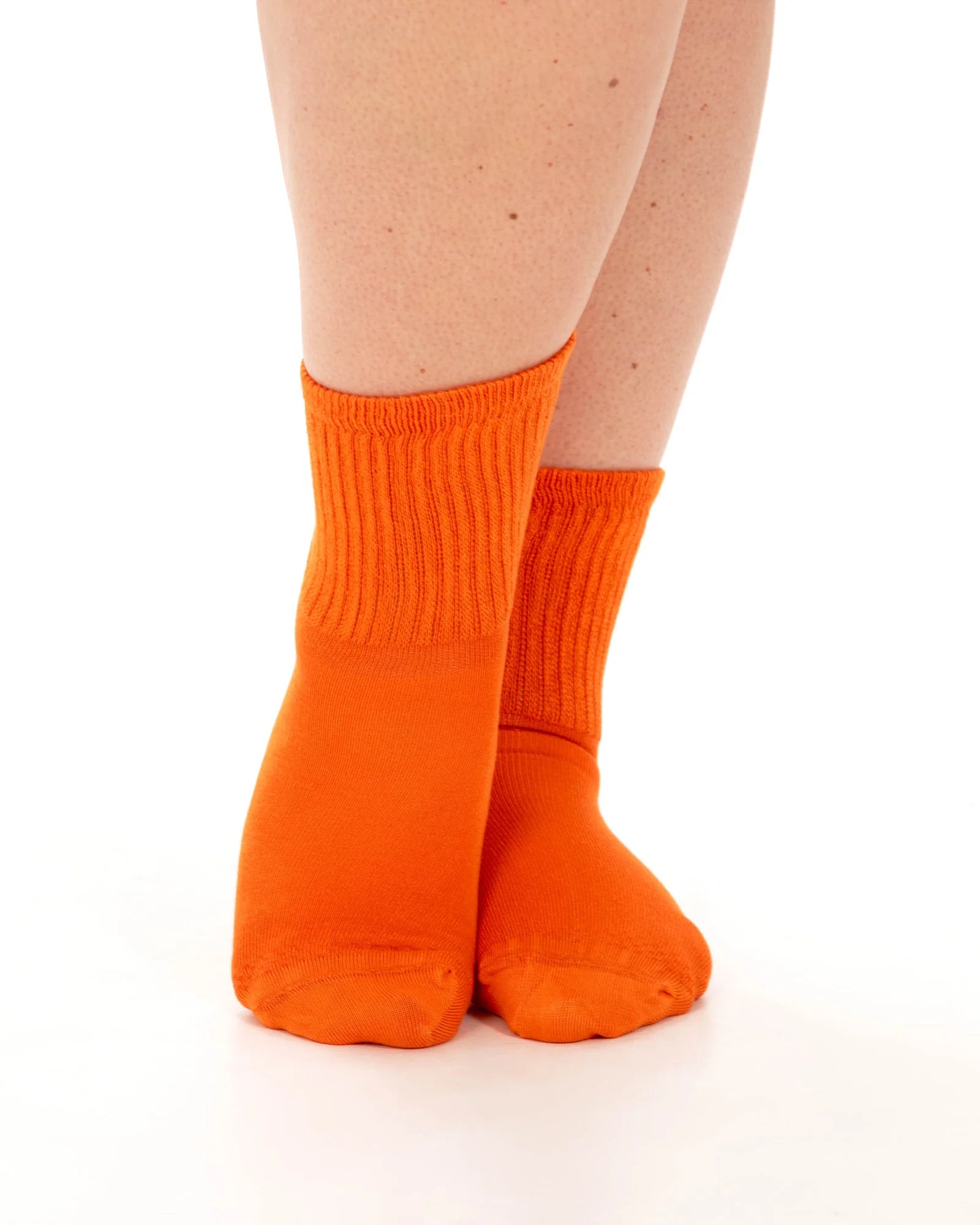 Extra Wide Bamboo Super Soft Socks - Orange