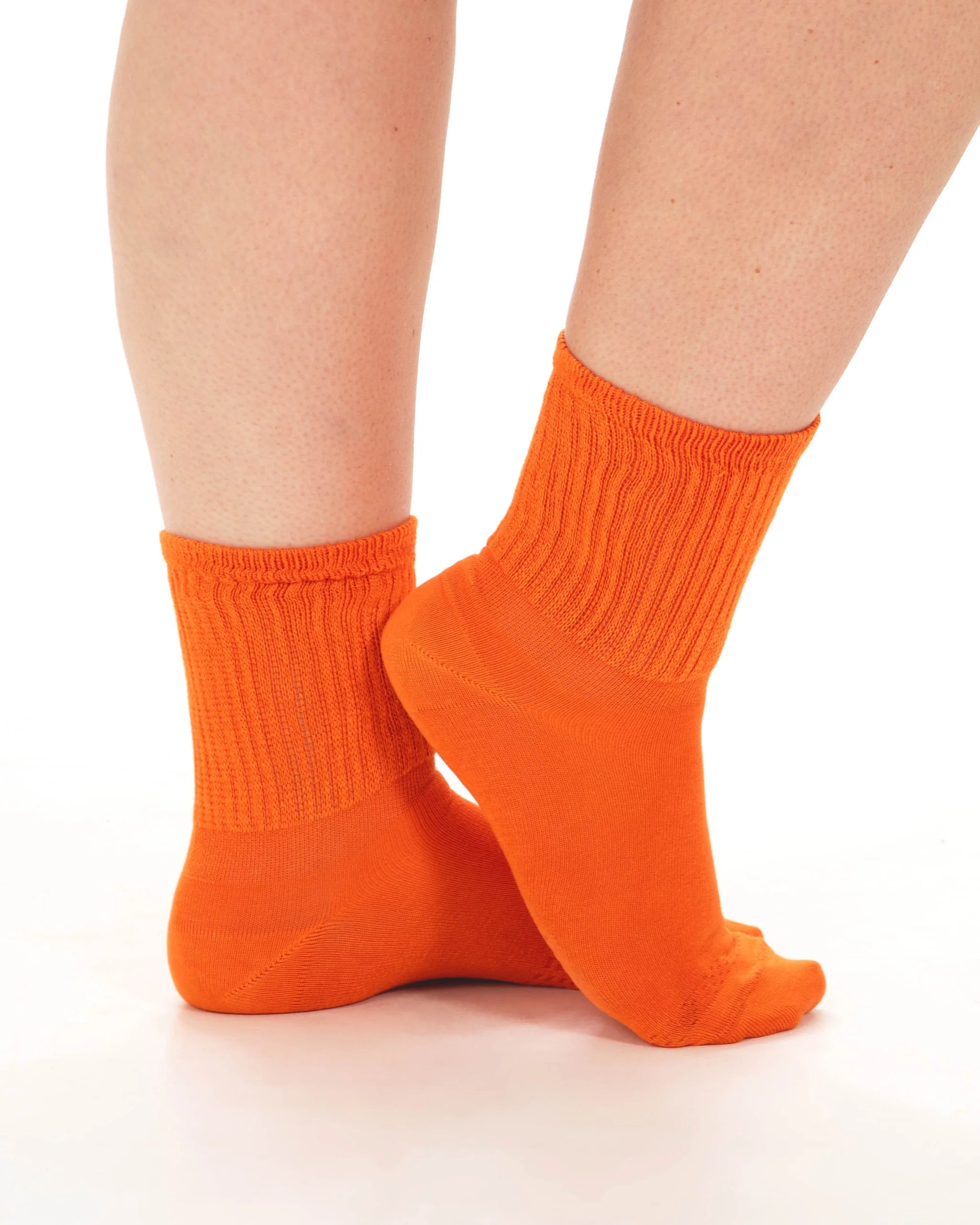 Extra Wide Bamboo Super Soft Socks - Orange
