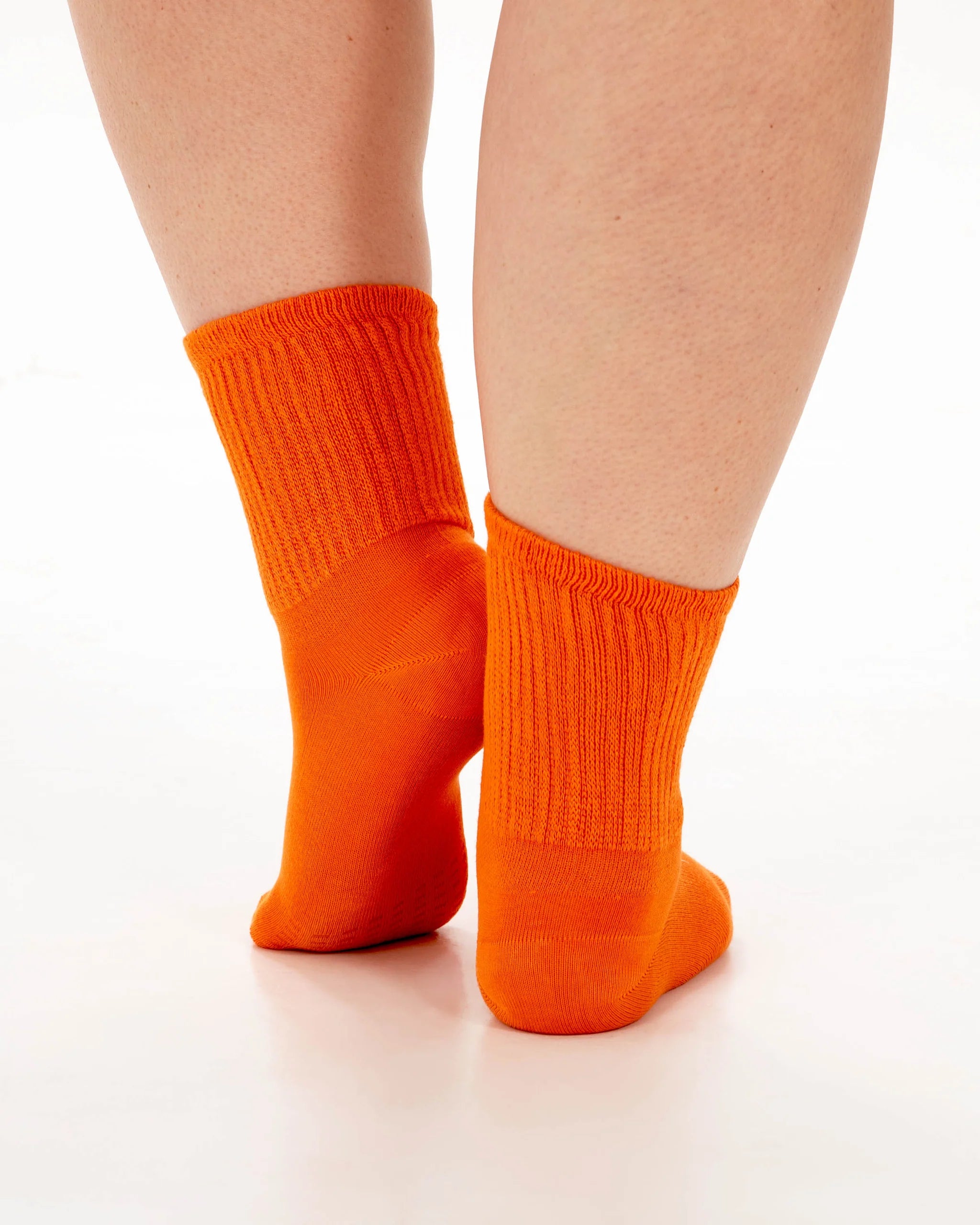 Extra Wide Bamboo Super Soft Socks - Orange