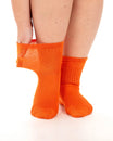 Extra Wide Bamboo Super Soft Socks - Orange