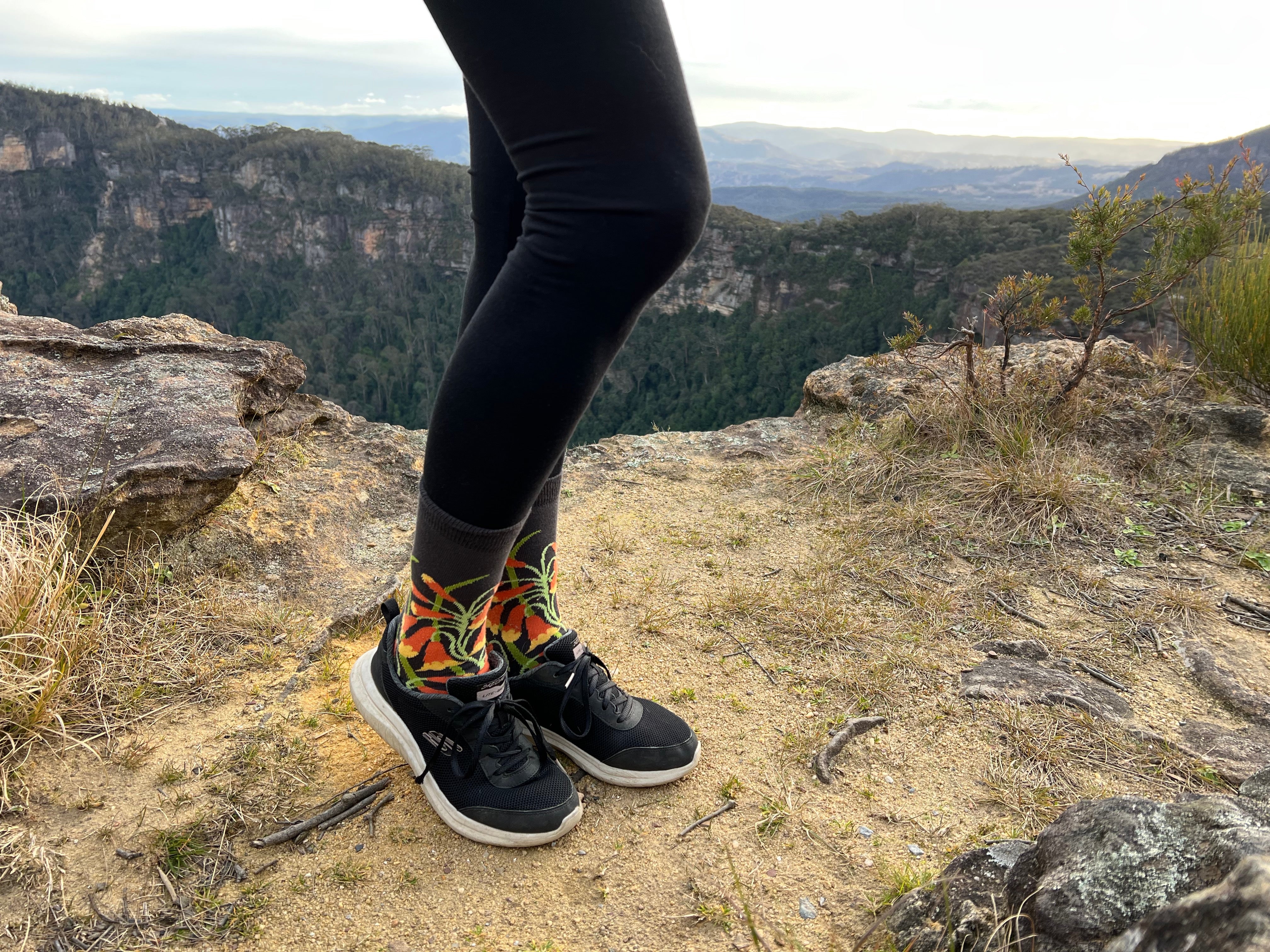 Christmas Bells Women's Crew Socks - Australian Botanical Range - The Sockery