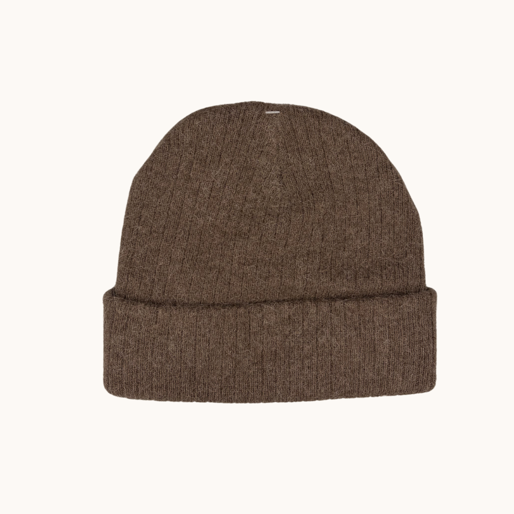 Exceptionally Warm Luxury Alpaca Blend Beanie in Sage